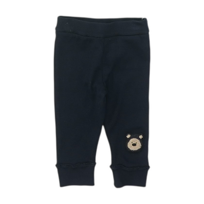 Navy Teddy Bear Applique Track Pant