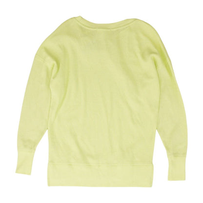 Green Solid Crewneck Sweater