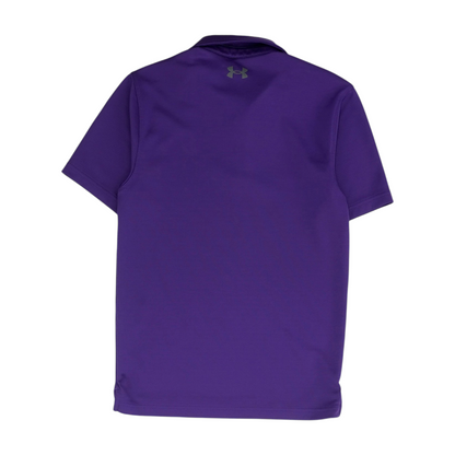 Purple Striped Short Sleeve Polo