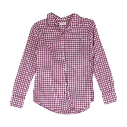 Pink Check Button Down