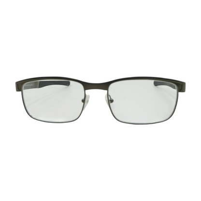 Gray Pewter Rectangle Prescription Eyewear