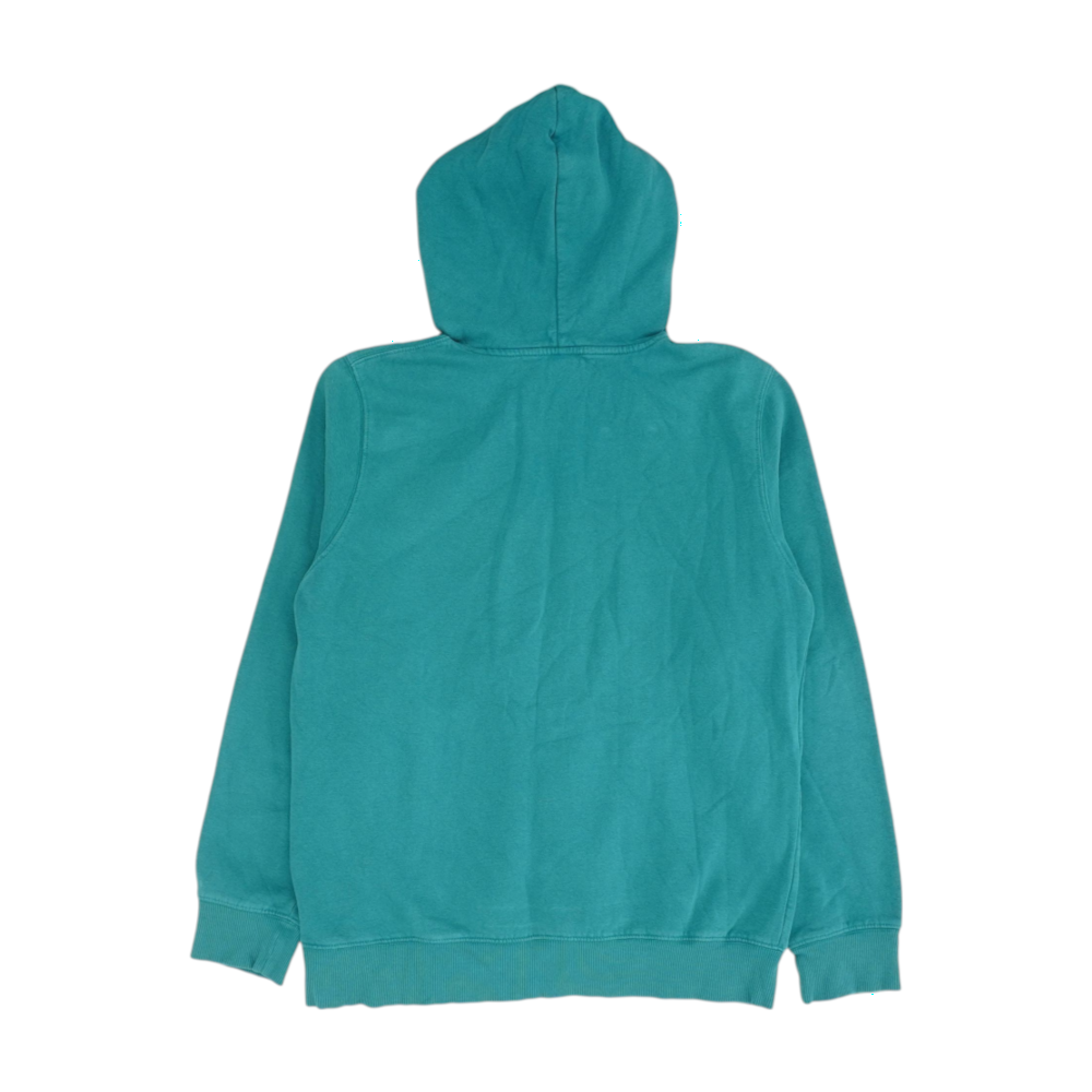 Green Solid Hoodie Pullover