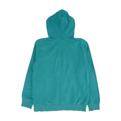 Green Solid Hoodie Pullover