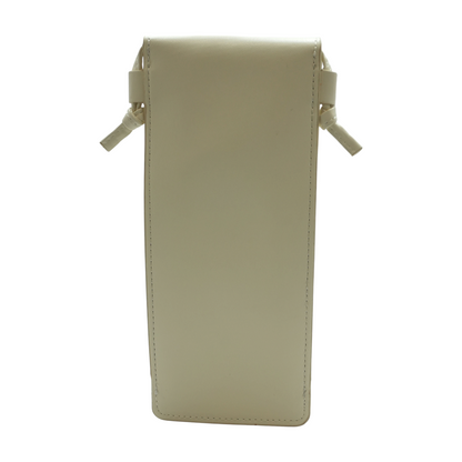 White Leather Phone Holder