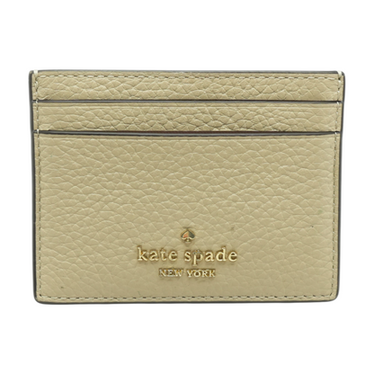 Beige Card Case Wallet