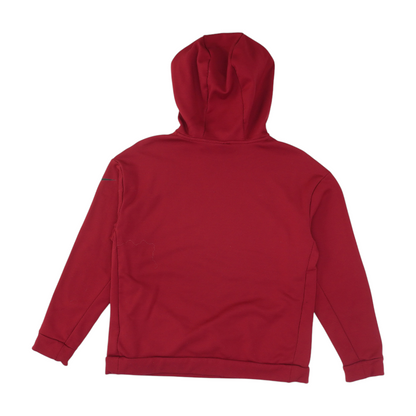 Red Solid Hoodie Pullover