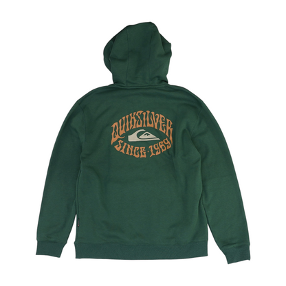 Green Solid Hoodie Pullover