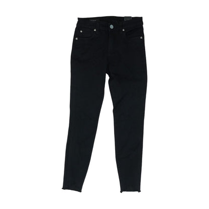 Black Mid Rise Skinny Leg Jeans