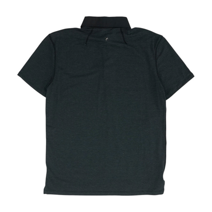 Charcoal Solid Short Sleeve Polo
