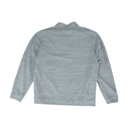 Gray Solid 1/4 Zip Pullover