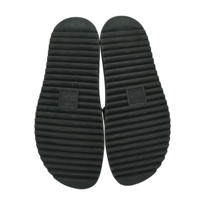 Fendi Black 7X1377 Rubber Slides – Image 3