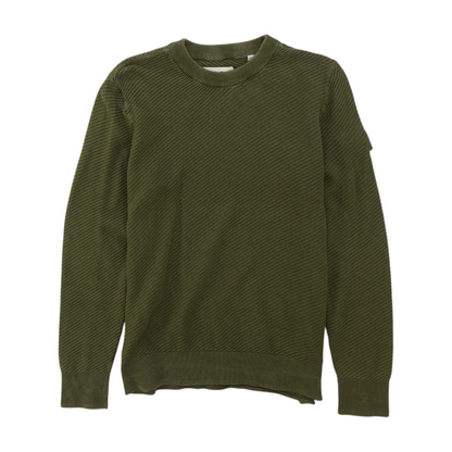 Green Solid Pullover Sweater