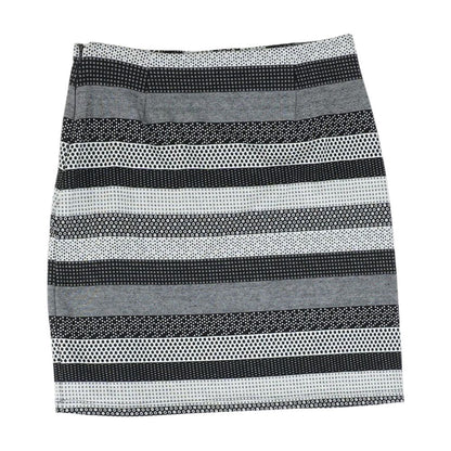 Black Striped Mini Skirt