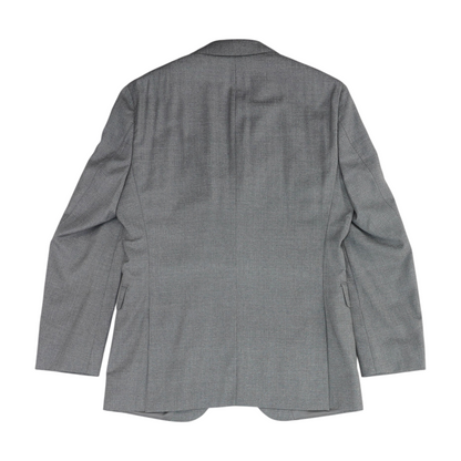 Gray Solid Suit Jacket
