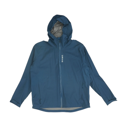 Blue Solid Rain Jacket
