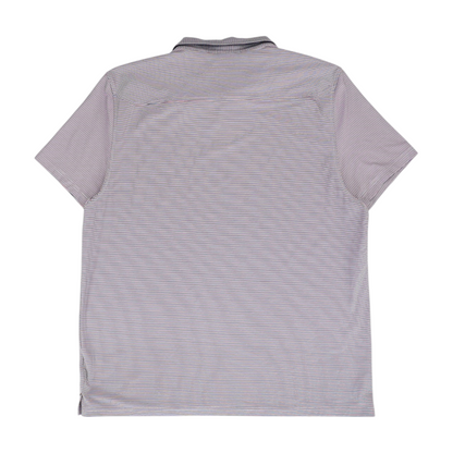 Red Striped Short Sleeve Polo