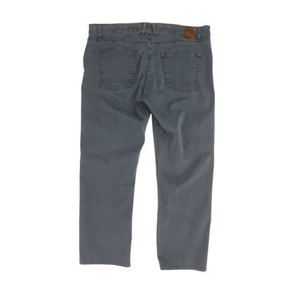 Blue Solid Casual Pants