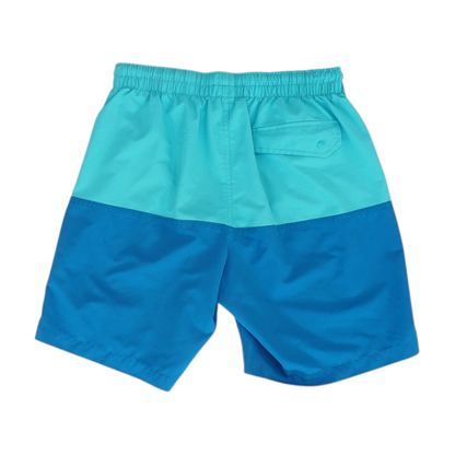 Blue Color Block Swim Bottom