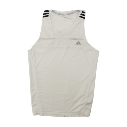 White Solid Active Tank