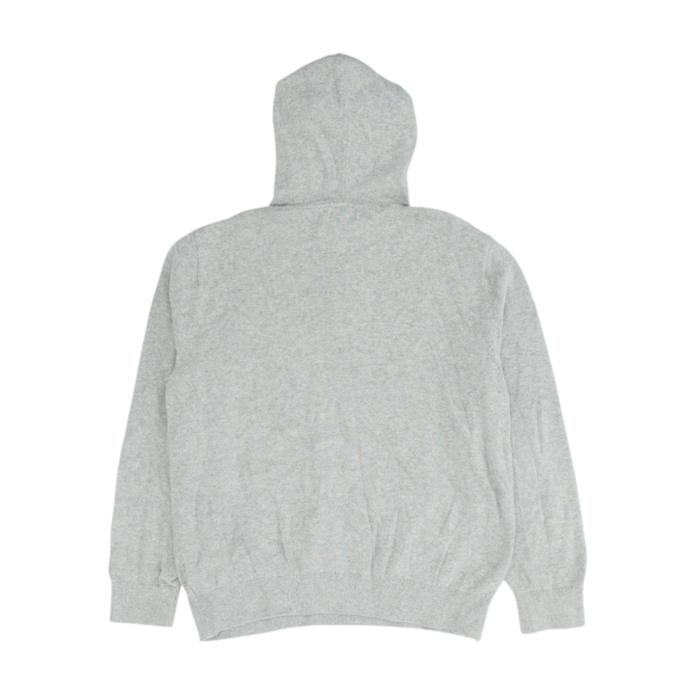 Gray Solid 1/4 Zip Sweater