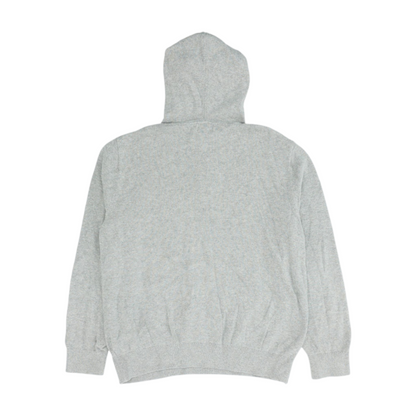 Gray Solid 1/4 Zip Sweater