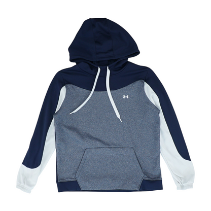 Navy Color Block Hoodie Pullover