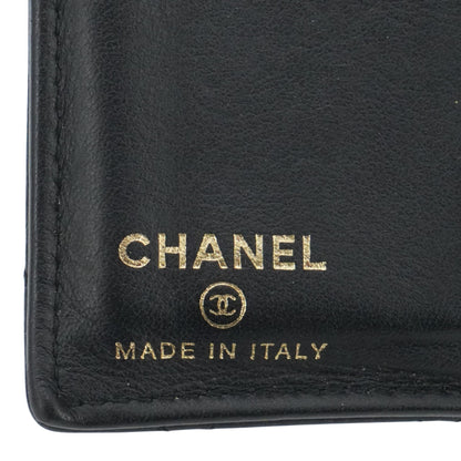 Black Quilted Leather Card Case and ID Holder