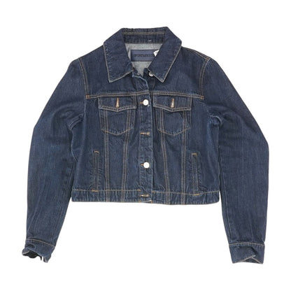 Navy Solid Denim Jacket