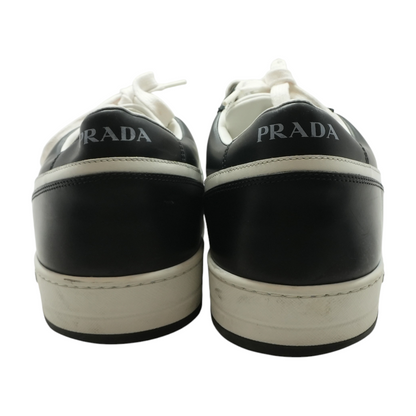 White & Black Downtown Leather Sneaker