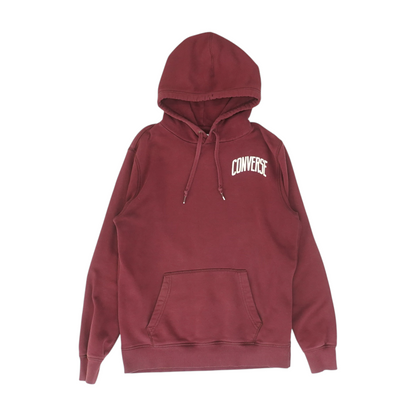 Maroon Solid Hoodie Pullover
