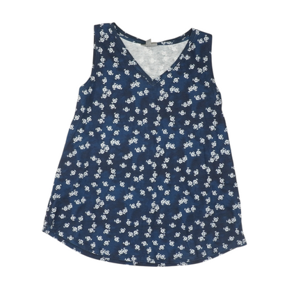 Navy Floral Blouse