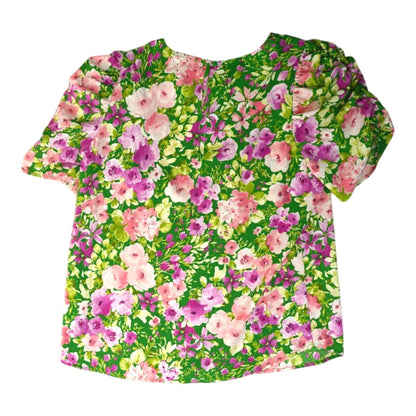 Green Floral Blouse