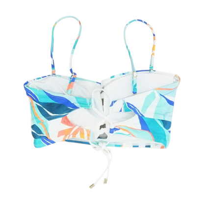 Blue Abstract Swim Top