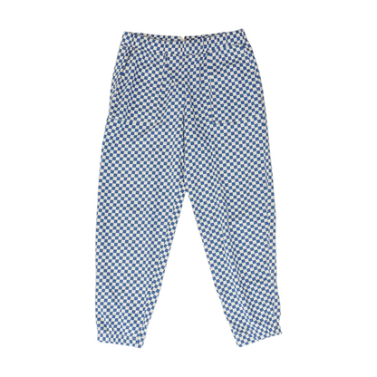 Blue Check Active Pants