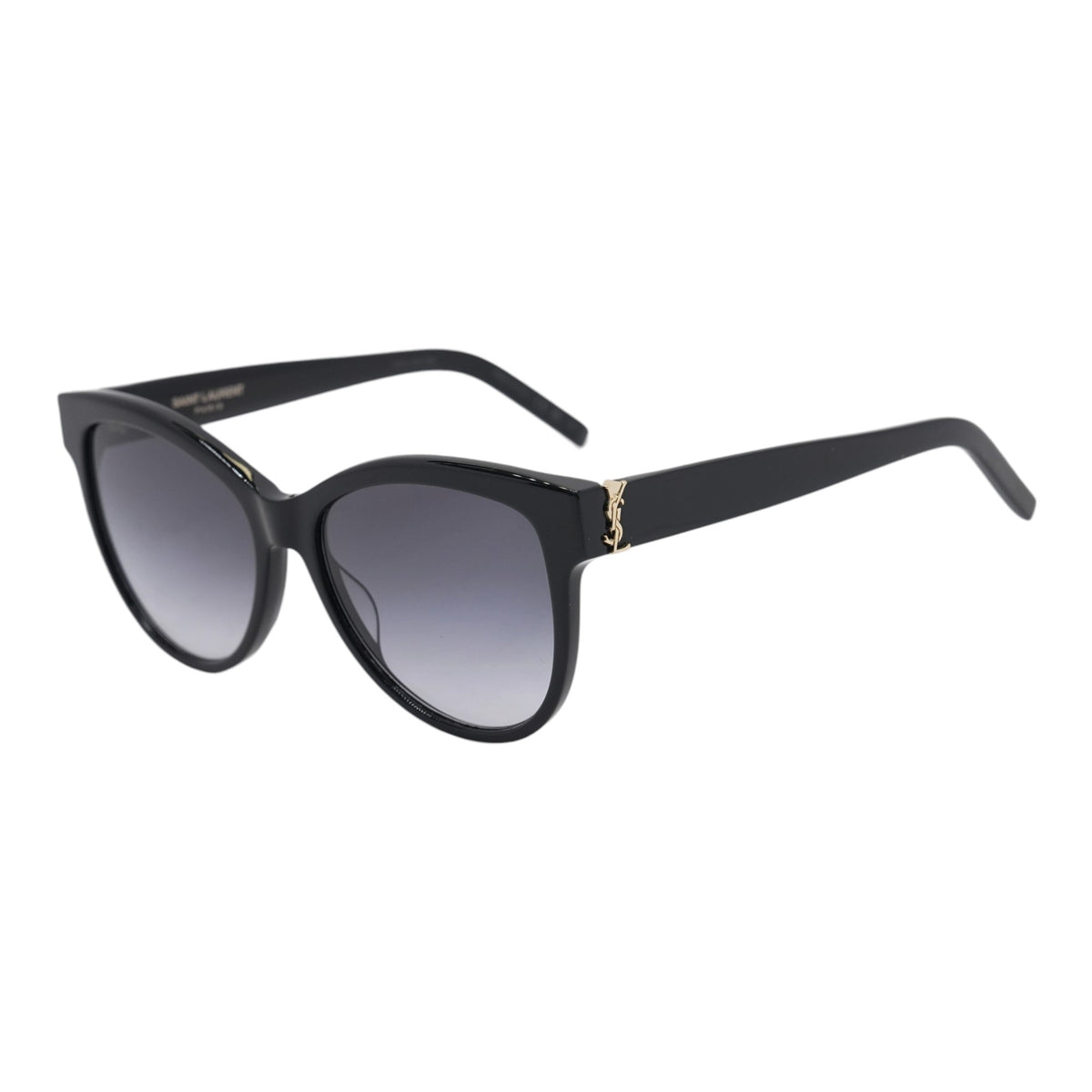 Yves Saint Laurent Black SL M107 Round Sunglasses – Image 1
