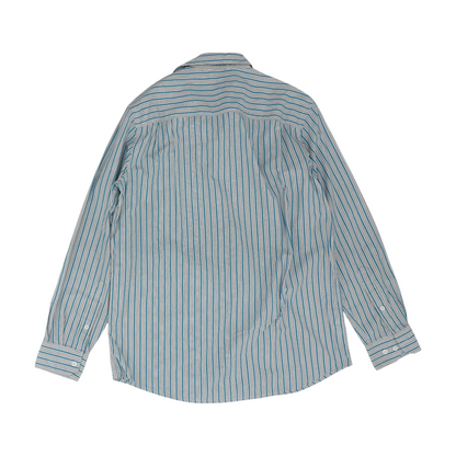 Blue Striped Long Sleeve Button Down