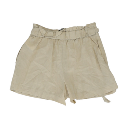Beige Solid Chino Shorts