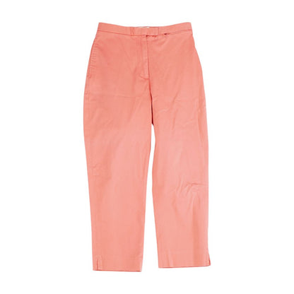 Pink Solid Capri Pants