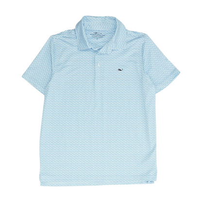 Blue Print Short Sleeve Polo