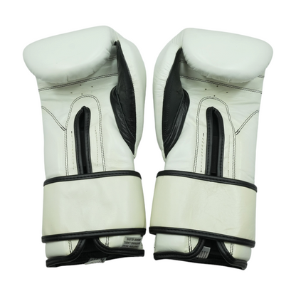 White Leather Professional Boxing Gloves