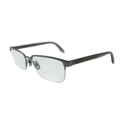 Gray Browline Prescription Eyewear