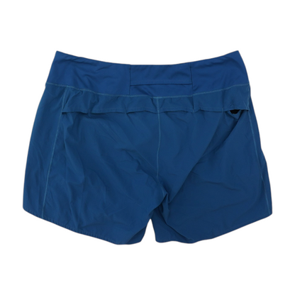 Blue Solid Active Shorts