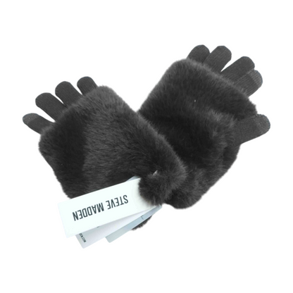 Brown Faux Fur Gloves