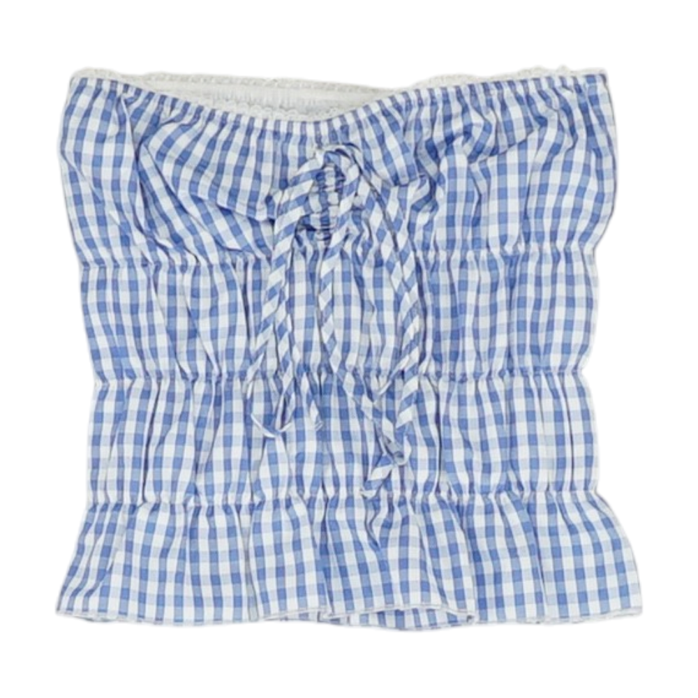 Blue Check Blouse