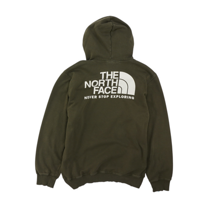 Green Solid Hoodie Pullover