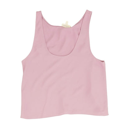 Purple Solid Sleeveless Blouse