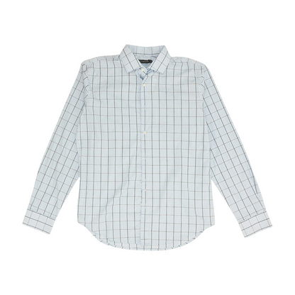 Blue Check Long Sleeve Button Down