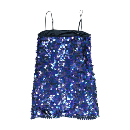Black Abstract Mini Dress
