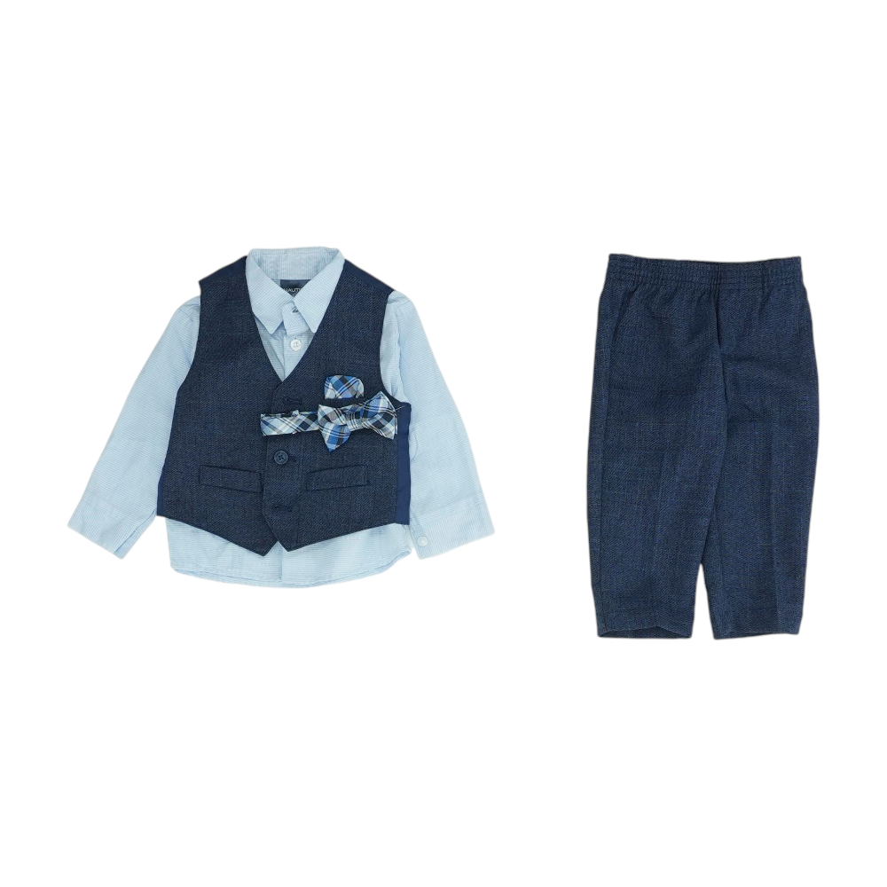 Navy Solid 3pc Suit