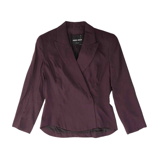 Purple Solid Blazer